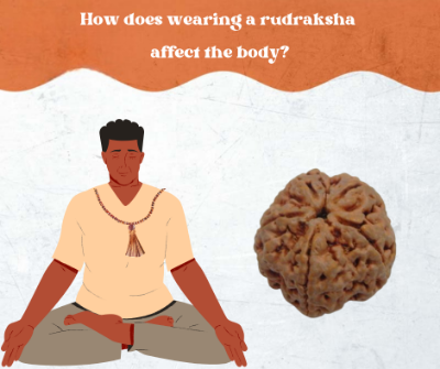 How does wearing a rudraksha affect the body?